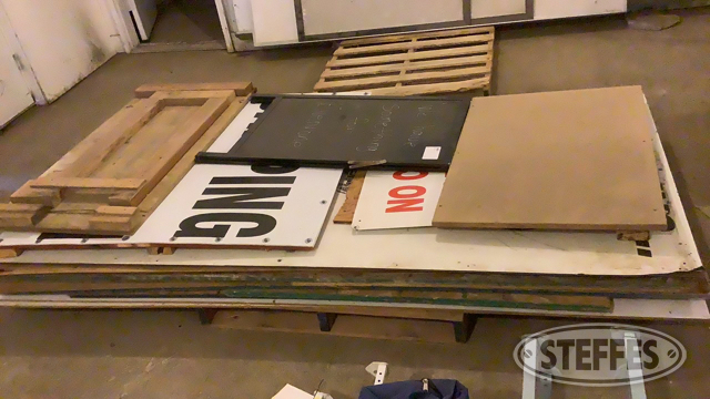 Assorted Plywood & Signs